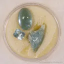 Beryl var. Emerald, Beryl var. Aquamarine, Quartz var. Smoky, Rutile (Rough & Cut set) - image 7