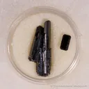 Beryl var. Emerald, Beryl var. Aquamarine, Quartz var. Smoky, Rutile (Rough & Cut set) - image 6