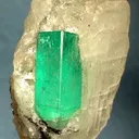 Beryl (Var: Emerald), Calcite - image 1
