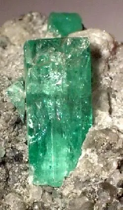 Beryl (Var: Emerald), Calcite - image 2