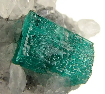 Beryl (Var: Emerald), Calcite - image 2