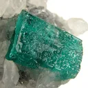 Beryl (Var: Emerald), Calcite - image 2