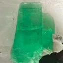 Beryl Var. Emerald on Calcite - image 3