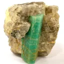 Beryl (Var: Emerald), Quartz - image 1
