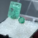 Beryl var Emerald (rough and cut) - image 2