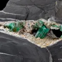 Beryl var. Emerald with Calcite - image 2