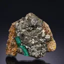 Beryl var. Emerald with Pyrite - image 1