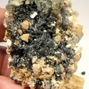 Beryl (Var: Goshenite), Fluorite, Schorl - image 2