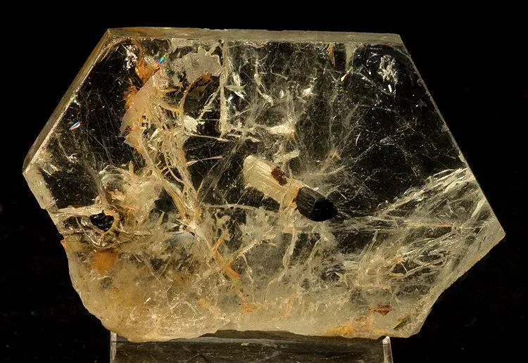 Beryl (Var: Goshenite), Tourmaline image