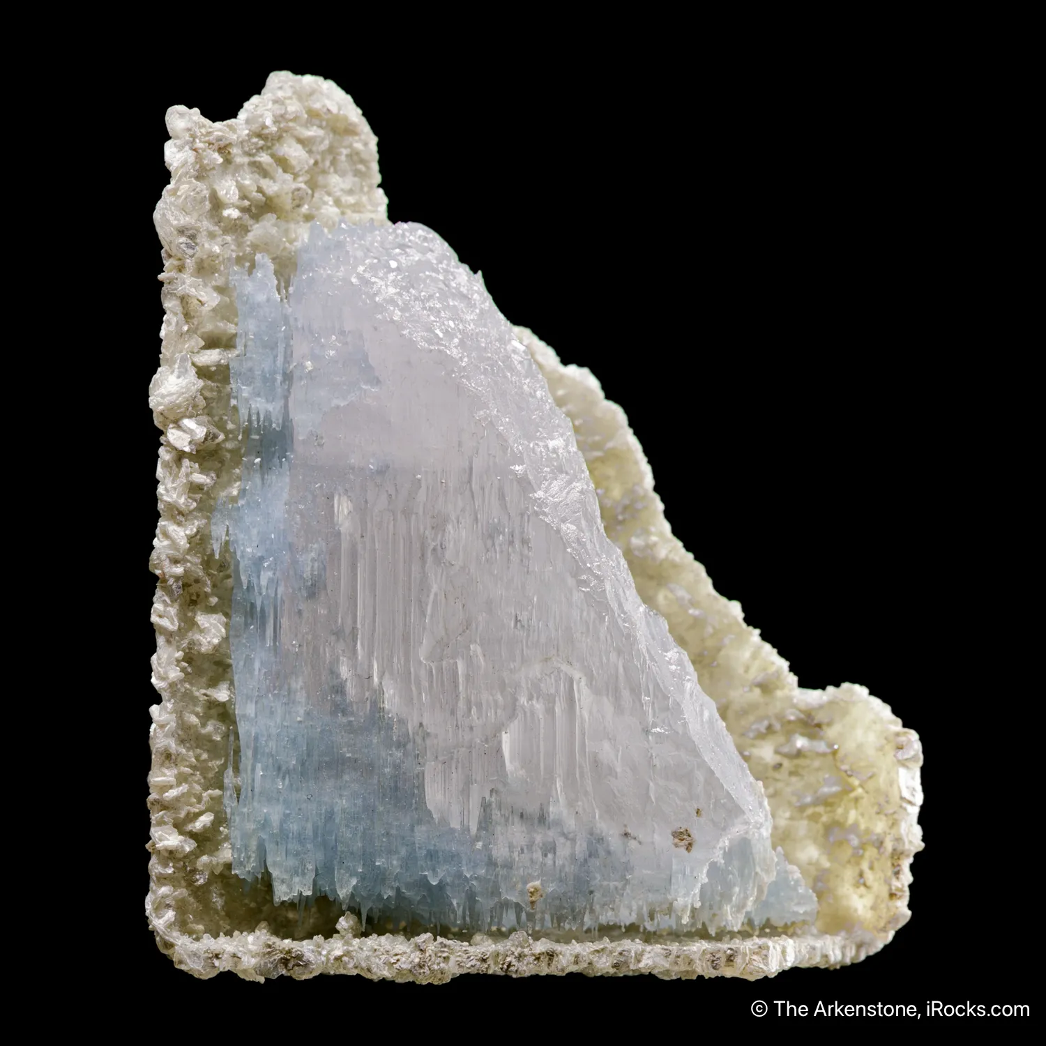 Beryl var. Morganite & Aquamarine in Cookeite cast - image 2