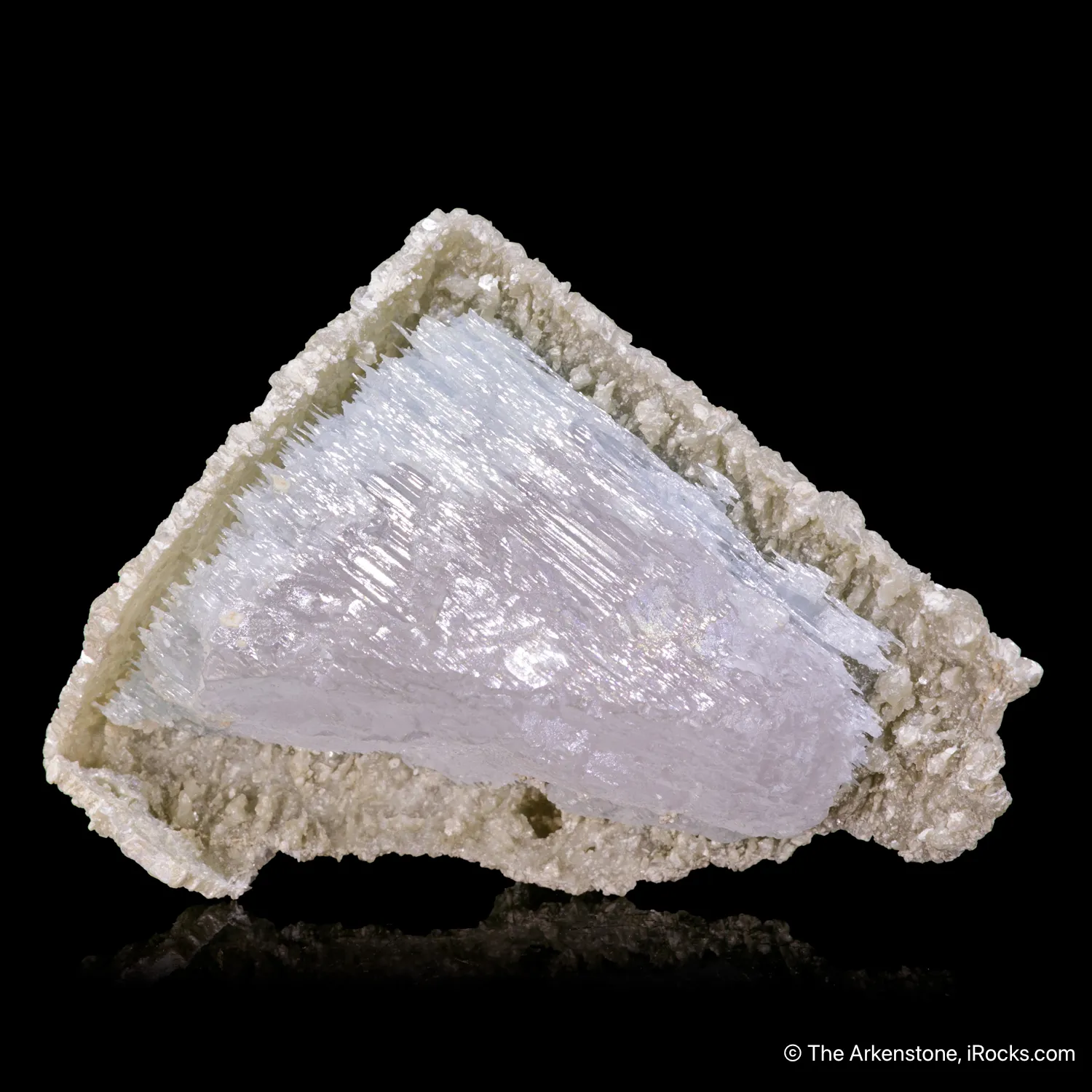 Beryl var. Morganite & Aquamarine in Cookeite cast - image 4