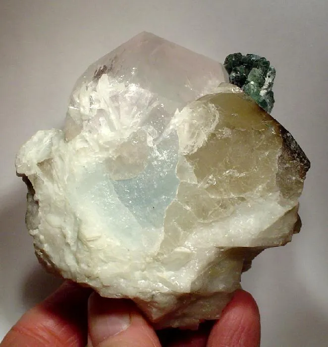 Beryl (Var: Morganite), Beryl (Var: Aquamarine), Tourmaline (Var: Indicolite), Spodumene image