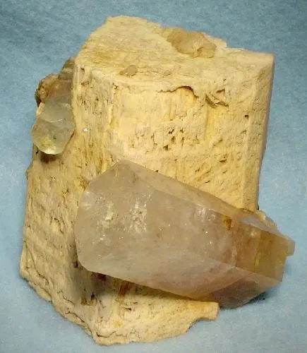 Beryl (Var: Morganite), Beryl (Var: Goshenite), Feldspar Group - image 2