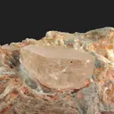 Beryl var. Morganite in Albite and Quartz - image 1