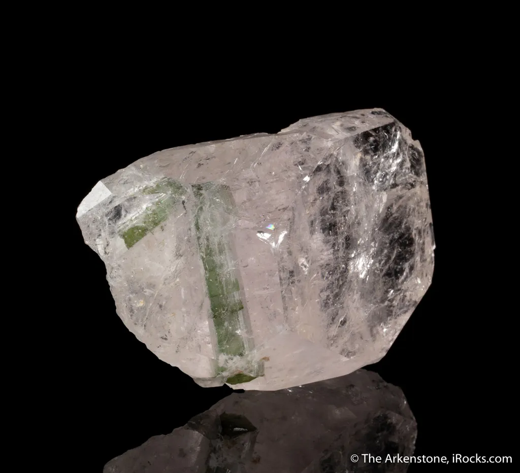 Beryl var. Morganite included by Tourmaline - image 2