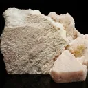 Beryl var. Morganite on Albite var. Cleavelandite and Quartz - image 2
