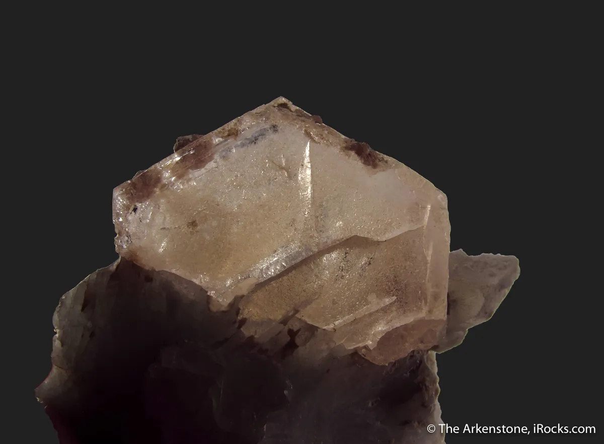 Beryl var. Morganite, on blue Albite (mine owner's collection) - image 3