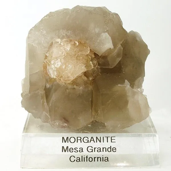 Beryl (Var: Morganite), Quartz (Var: Smoky Quartz) image