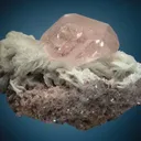 Beryl var. Morganite (restored) on Albite var. Cleavelandite - image 2
