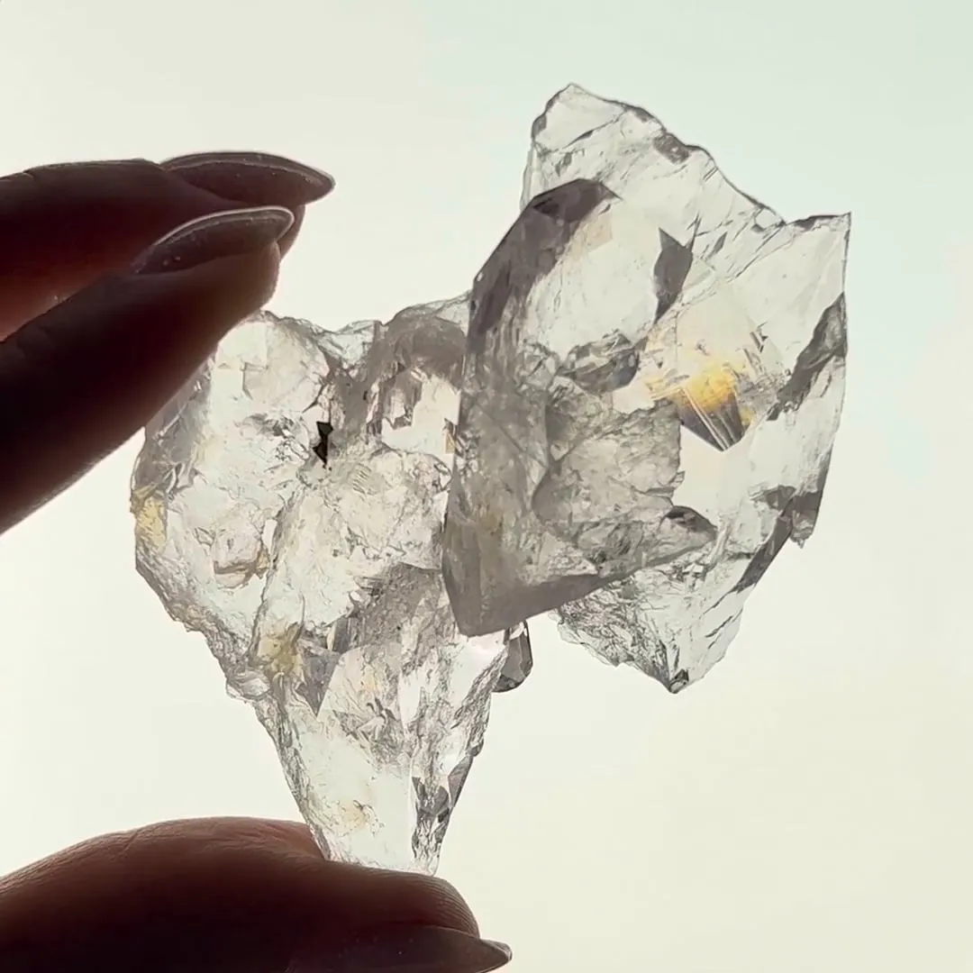 Beryl var. Morganite (Rough & Cut set) - image 1