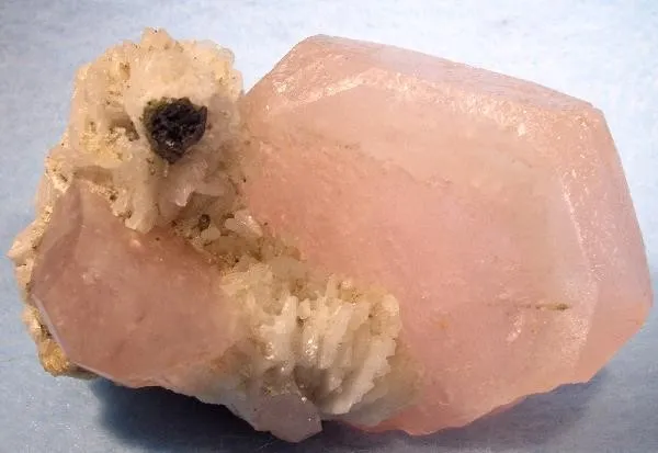 Beryl (Var: Morganite), Tourmaline, Albite (Var: Cleavelandite) image