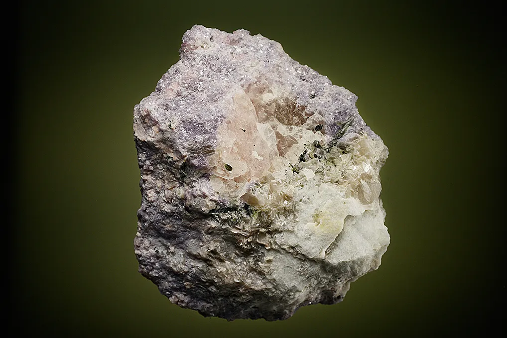Beryl var. Morganite with Elbaite and Lepidolite - image 4