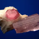 Beryl var. Morganite with Elbaite (repaired) - image 3