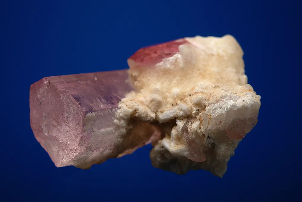 Beryl var. Morganite with Elbaite (repaired) - image 4