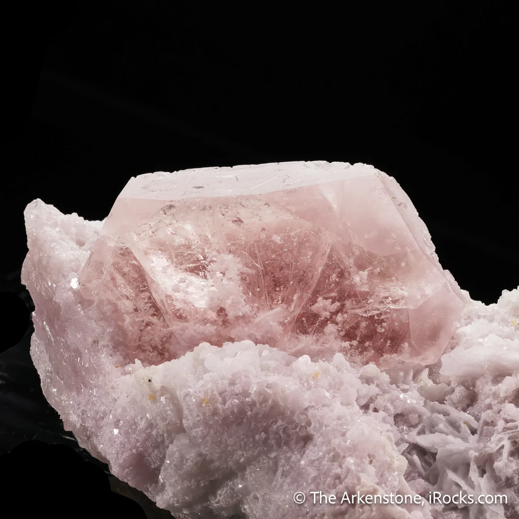Beryl var. Morganite with Lepidolite & Cleavelandite - image 4