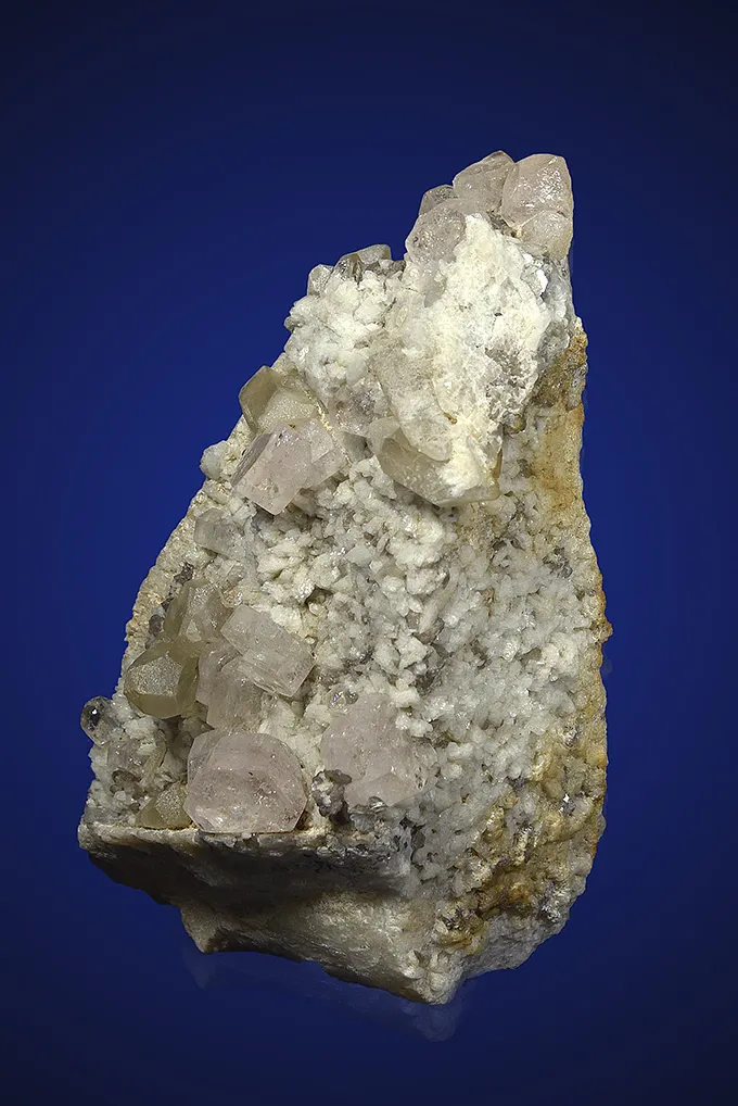 Beryl var. Morganite with Quartz and Albite on Microcline - image 5