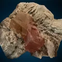 Beryl var. Morganite with Quartz on Albite var. Cleavelandite - image 1
