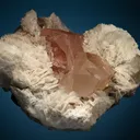 Beryl var. Morganite with Quartz on Albite var. Cleavelandite - image 4