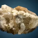 Beryl var. Morganite with Quartz on Albite var. Cleavelandite (restored) - image 4