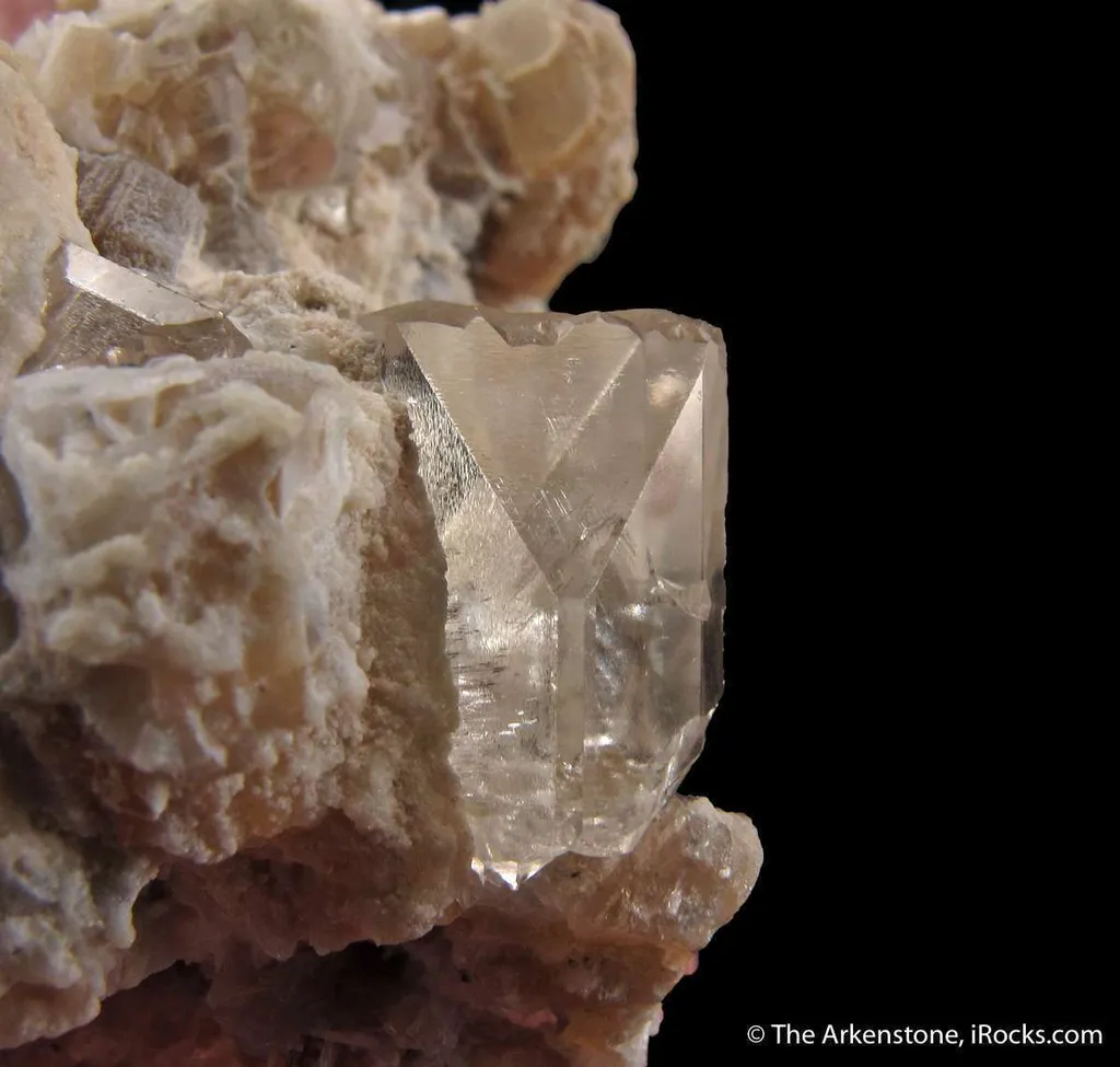 Beryl var. Morganite with Topaz, on Muscovite - image 6