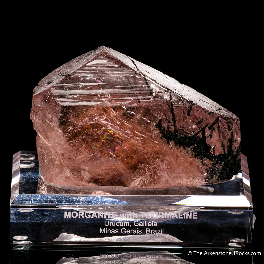Beryl var. Morganite with Tourmaline - image 3