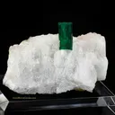 Beryl variety Emerald on Calcite - image 3