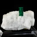 Beryl variety Emerald on Calcite - image 3