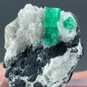 Beryl with Calcite - image 2