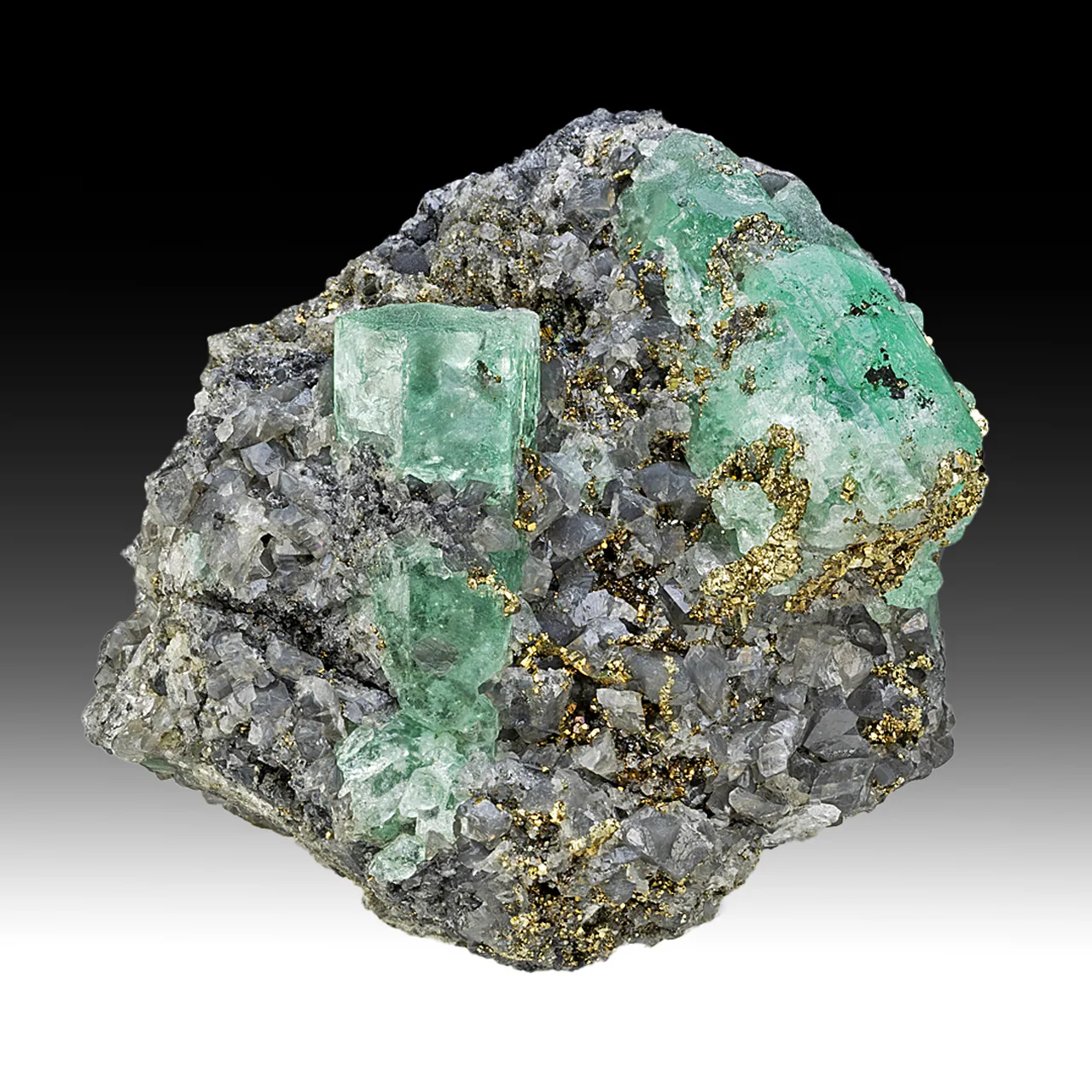 Beryl with Pyrite - image 1