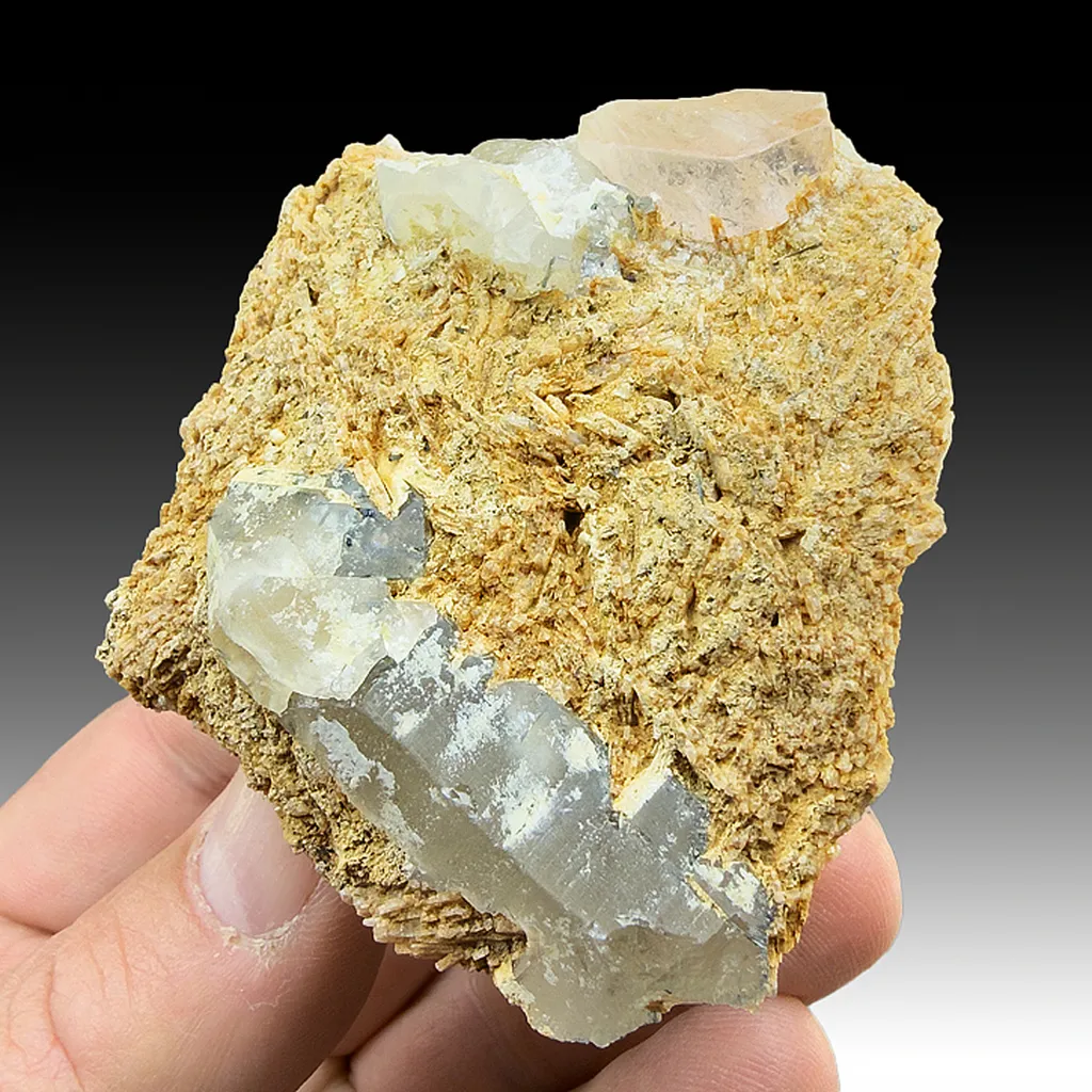 Beryl with Quartz, Albite, Lepidolite image