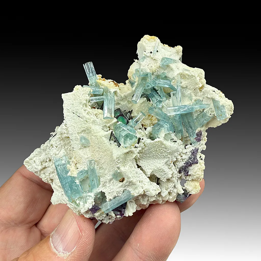 Beryl with Schorl, Microcline image