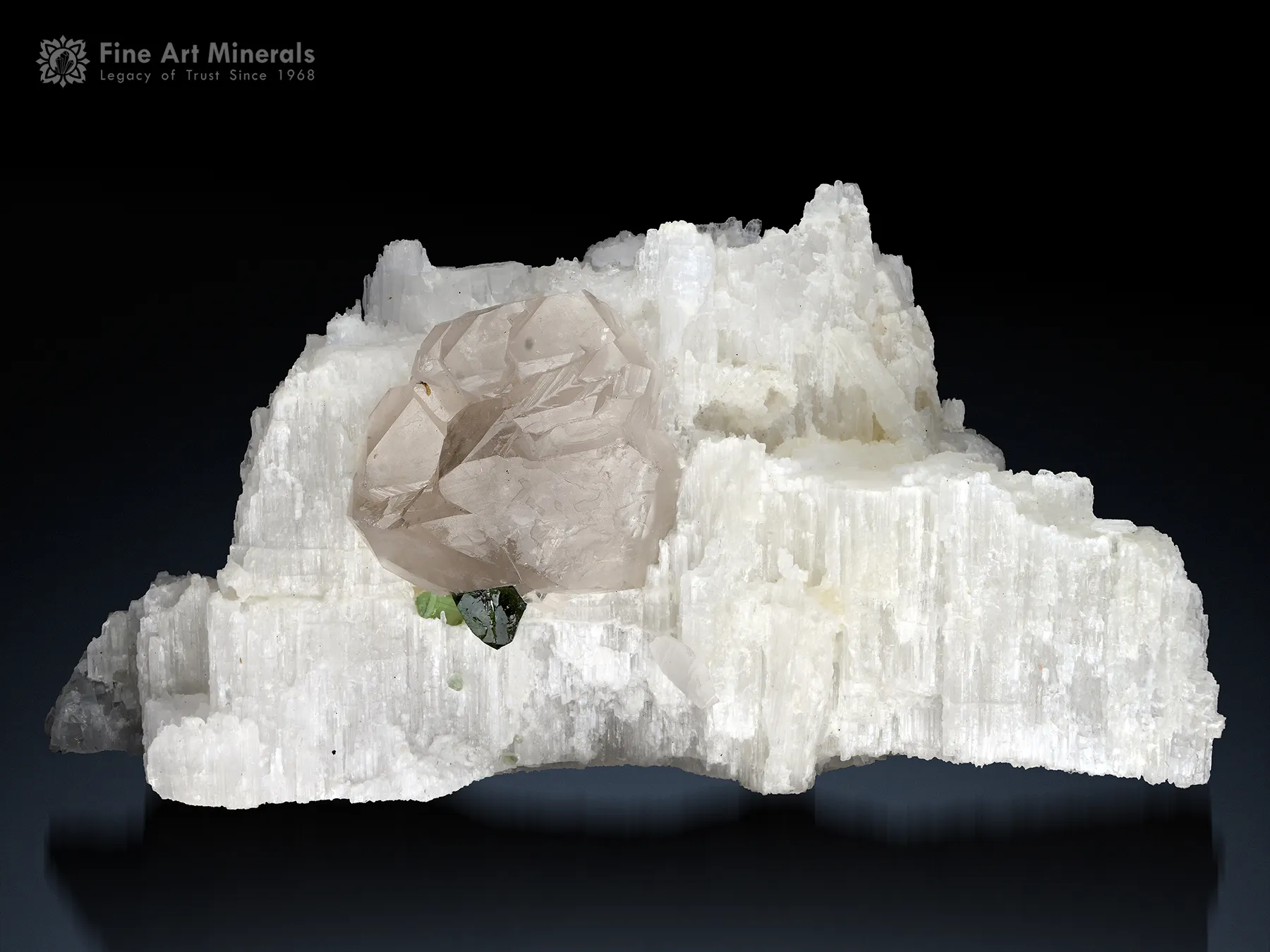 Beryllonite with Quartz and Tourmaline from Pakistan - image 1