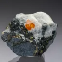BERZELIITE with Calcite and Hausmannite - image 1