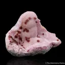 Beta-Roselite on Quartz with Cobaltoan Calcite - image 1