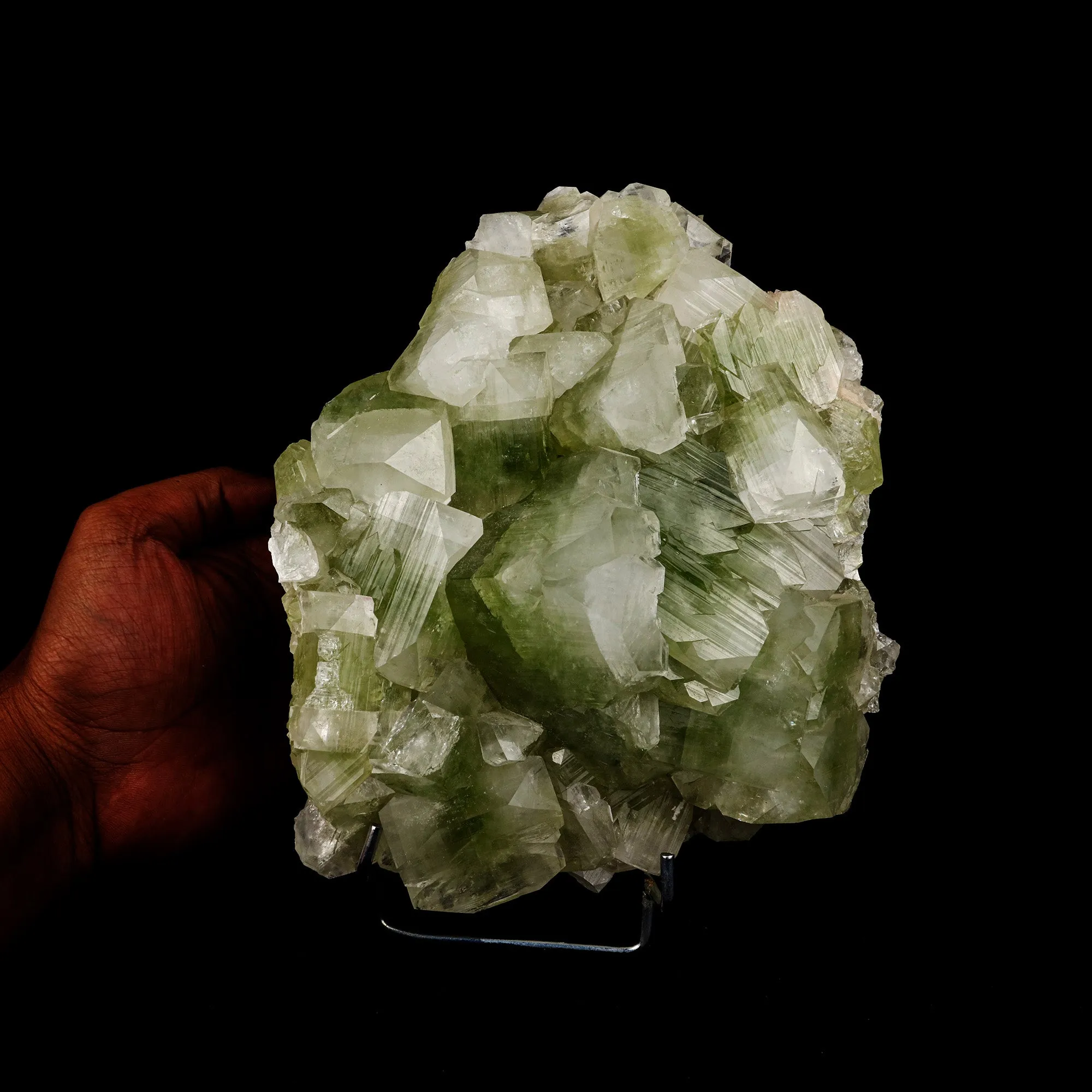 Bi- Color Apophyllite Pseudo Crystals Natural Mineral Specimen - image 4