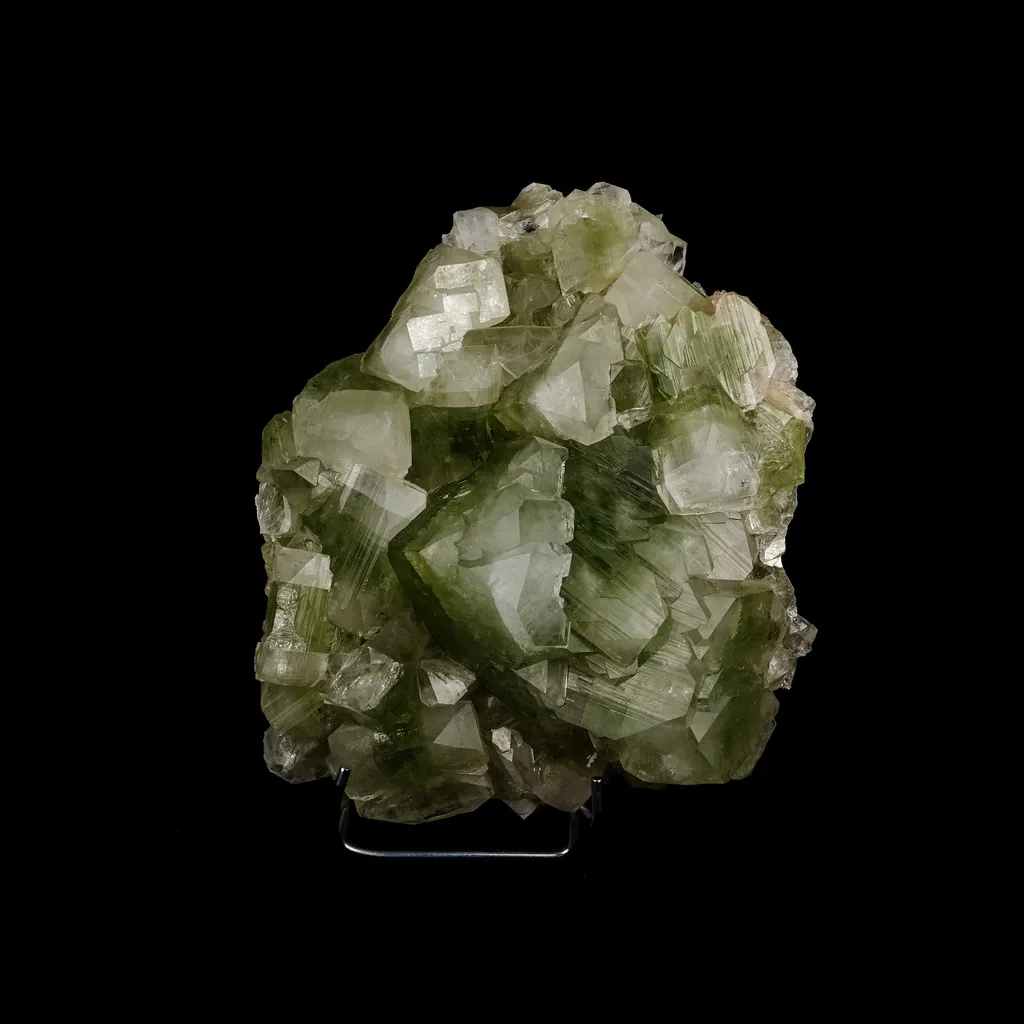 Bi- Color Apophyllite Pseudo Crystals Natural Mineral Specimen image