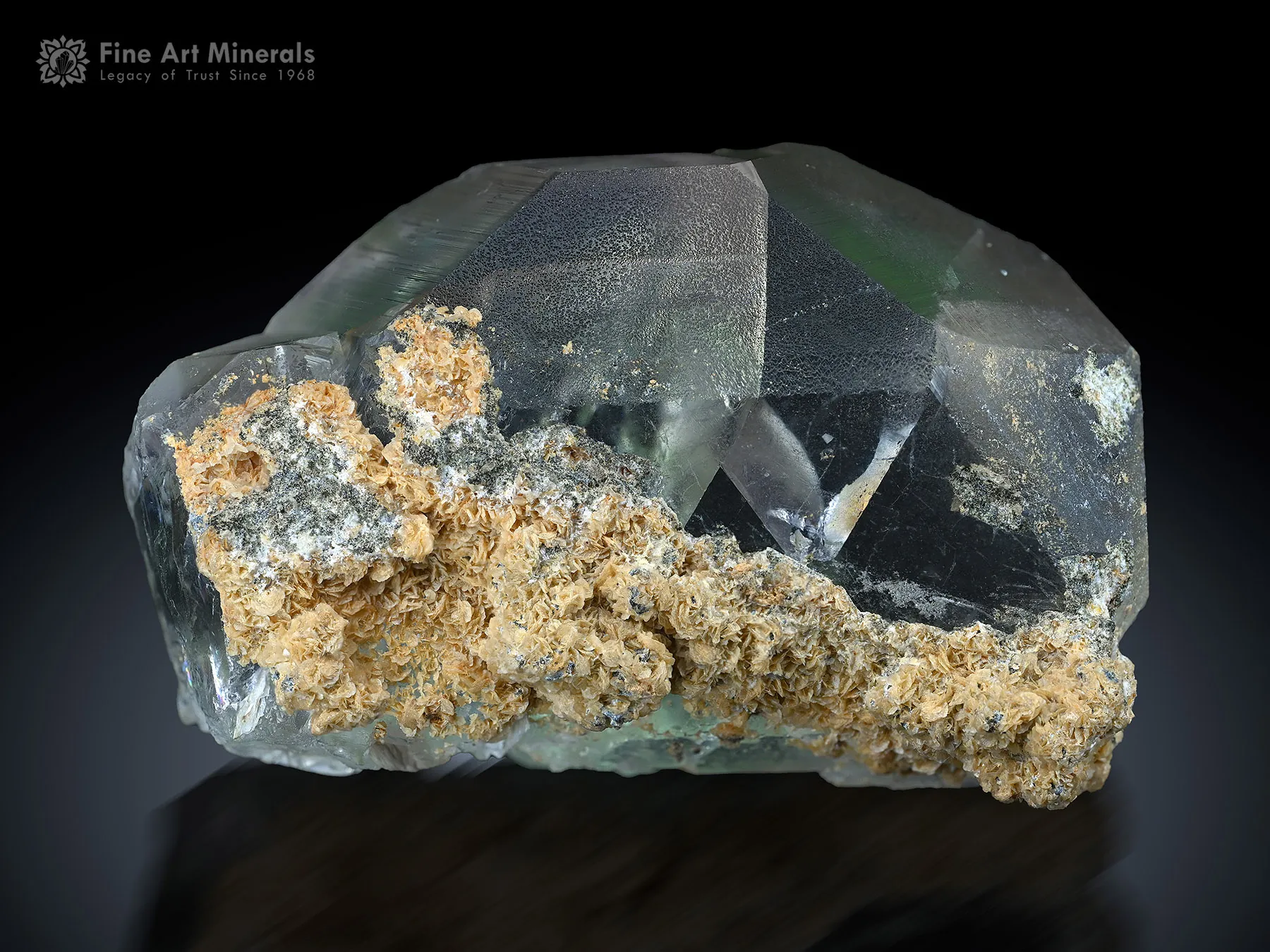 Bi Color Fluorite with Albite from Pakistan - image 2