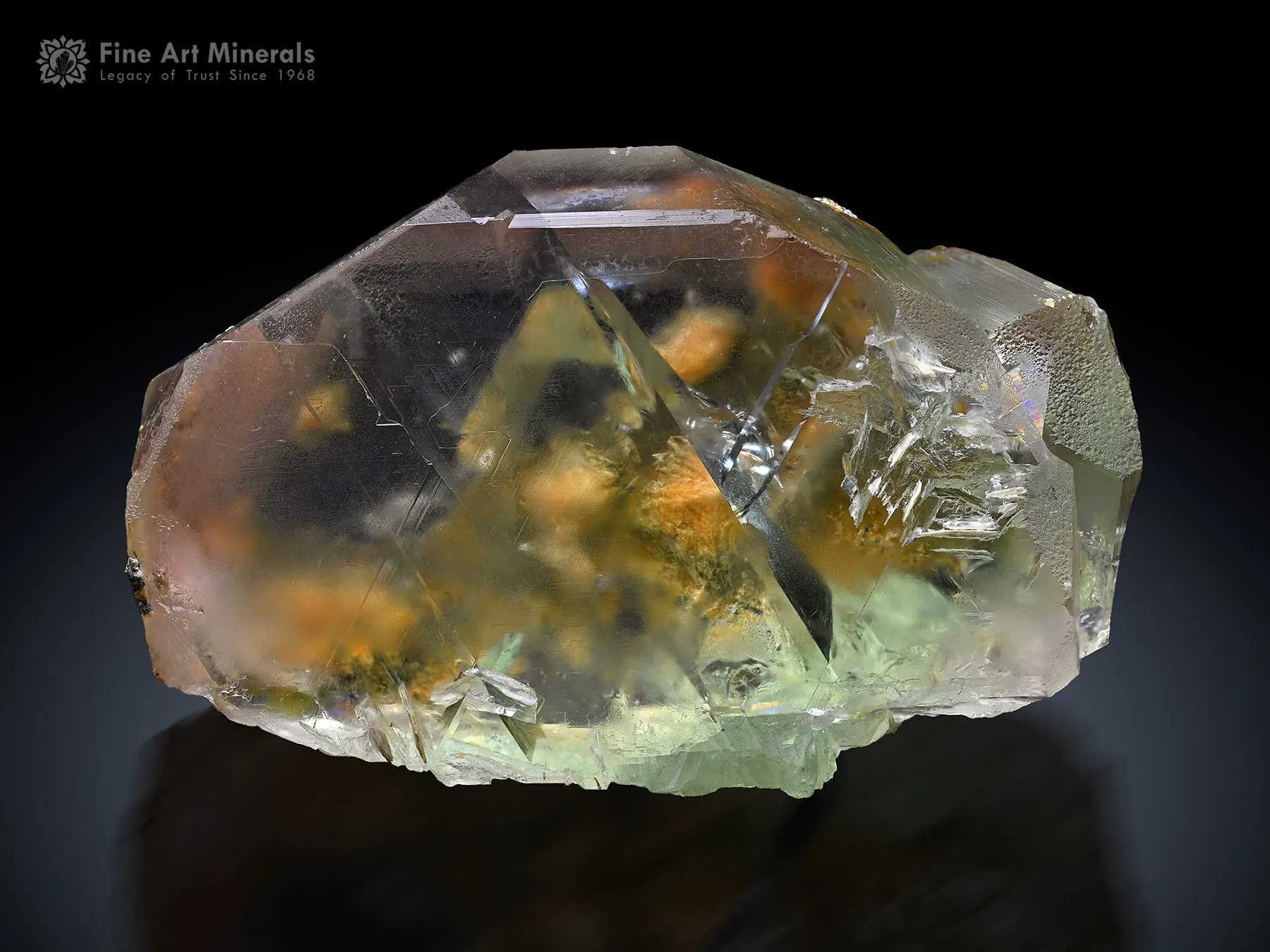 Bi Color Fluorite with Albite from Pakistan - image 1