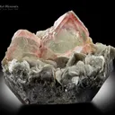 Bi Color Fluorite with Muscovite from Nagar Pakistan - image 1