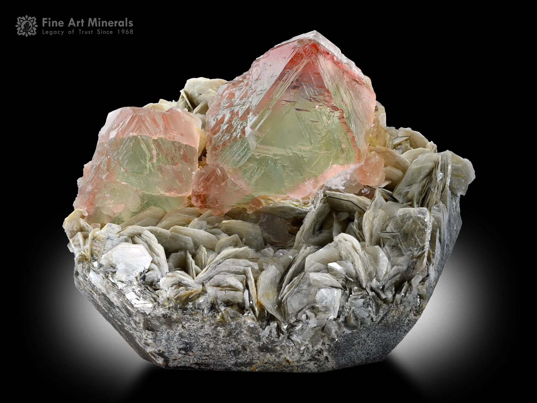 Bi Color Fluorite with Muscovite from Nagar Pakistan - image 2
